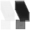 20Pcs 2 Colors Square Plastic Mesh Canvas Sheets DIY-GF0009-67-1