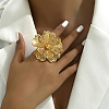 Elegant Middle Eastern Style Flower Iron Cuff Rings for Wedding Party RY8475-3