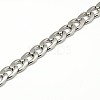 Fashionable 304 Stainless Steel Curb Chain/Twisted Chain Necklaces STAS-A028-N126P-2