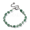 Natural Green Aventurine Beaded Bracelets for Women G-P563-07P-23-4