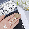 5 Strands Synthetic Lava Rock Round Beads Strands G-PA0002-40-3