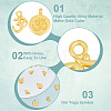 20Pcs 2 Styles Alloy Pendants FIND-GO0001-35-5
