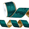 Polyester Velvet Ribbons SRIB-WH0011-356C-1