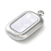 304 Stainless Steel Acrylic Pendants STAS-M091-02C-P-2