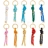 Nylon Thread Keychain with Cross and Evil Eye Charm KEYC-PH01519-1