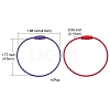 Spray Painted 201 Stainless Steel Wire Cable Keychains BJEW-YW0001-10A-5