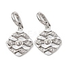 Brass Micro Pave Cubic Zirconia Peg Bails KK-A279-06P-1