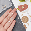 Beebeecraft 20Pcs 2 Colors Brass Micro Pave Clear Cubic Zirconia Connector Charms KK-BBC0002-17-3
