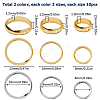 SUNNYCLUE 60Pcs 6 Styles Brass Bead Frames FIND-SC0005-27-2