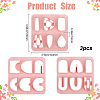 3Pcs 3 Styles Arch Trapezoid ABS Plastic Clay Cutters DIY-GF0009-42A-2