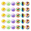 30Pcs 5 Colors Opaque Acrylic Beads MACR-TA0001-46-10