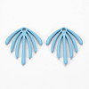 Spray Painted Alloy Pendants PALLOY-Q433-029D-RS-1