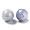 Two Tone Opaque Acrylic Beads SACR-P024-01A-W11-2