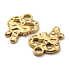 Ion Plating(IP) 304 Stainless Steel Charms STAS-Q248-04G-3