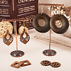 DIY Walnut Wood Hollow Geometric Dangle Earrings Making Kit DIY-TA0009-18-8