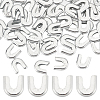 Gorgecraft 100Pcs Carbon Steel Fishbone Chain End Cap Cover FIND-GF0005-06-1