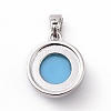 Synthetic Turquoise Charms KK-C245-01P-2