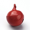 Baking Paint Brass Bell Pendants KK-WH0044-35I-2