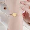 Religion 304 Stainless Steel Saint Francis of Assisi Medal Charm Bracelets WG1F26A-02-1