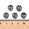 Brass Grade A Crystal Rhinestone Spacer Beads RB-A006-10MM-B-4