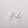 Round Ball Drawbench Brass Ear False Plugs for Women LS-EJEW-G391-24B-S-1