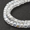 Electroplate Glass Beads Strands EGLA-R030-4x4mm-20-3