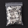 50Pcs 10 Style Tibetan Style Alloy Multi-Petal Bead Caps TIBE-YW0001-77-7