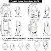 14Pcs 7 Style Polished 316 Surgical Stainless Steel Lobster Claw Clasps STAS-UN0023-46-5