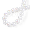 Electroplate Opaque Glass Beads Strands X-GLAA-T032-P6mm-AB02-2