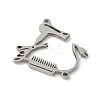 304 Stainless Steel Connector Charms STAS-F326-12P-2