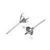 316 Surgical Stainless Steel Stud Earring Setting STAS-S117-023B-3