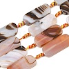 Dyed & Heated Natural Banded Agate Beads Strands GG-CBAB9C6-D05-01-2