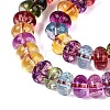 Crackle Transparent Glass Beads Strands GLAA-N074-02A-01-3