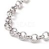 304 Stainless Steel Rolo Chain Bracelet for Men Women BJEW-E031-06P-02-2