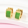 304 Stainless Steel Enamel Hoop Earrings EJEW-K268-20G-02-3