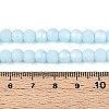 Frosted Opaque Glass Beads Strands GLAA-T032-P6mm-MBB10-4