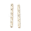 Rack Plating Brass Straight Tube Beads KK-WH0061-03B-G-2