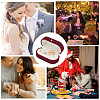1Pc Rectangle Velvet Couple Rings Box CON-BBC0001-20A-5