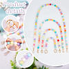   4Pcs 4 Style Acrylic Frosted Beaded Bag Strap AJEW-PH0018-23-4