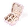 Square PU Leather Jewelry Set Box PAAG-PW0012-05B-3