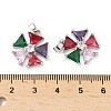 Brass Micro Pave Cubic Zirconia Pendants KK-S532-10P-A-3