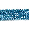 Transparent Electroplate Glass Beads Strands EGLA-A039-T3mm-A01-1