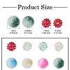 DIY Round Iridescent Transparent Resin & Frosted Acrylic Beads Jewelry Making Findings Kits DIY-YW0009-40-2