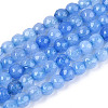 Dyed Natural White Jade Beads Strands X-G-T139-4mm-60-16-4