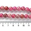 Dyed Natural Regalite/Imperial Jasper/Sea Sediment Jasper Beads Strands G-B124-C01-14-5