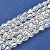 Electroplate Glass Beads Strands EGLA-D015-7x5mm-01-1