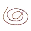 Electroplate Glass Beads Strands EGLA-F149-FP-03-4