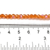 Electroplate Transparent Glass Beads Strands EGLA-A035-T4mm-L05-4