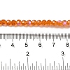 Electroplate Transparent Glass Beads Strands EGLA-A035-T4mm-L05-4