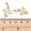 Brass Micro Pave Cubic Zirconia Pendants KK-L243-29G-09-3